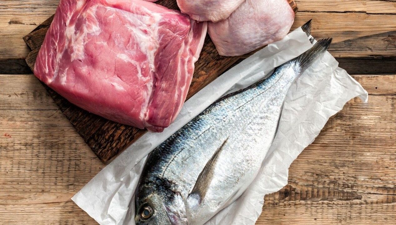 viande et poisson pour la prostatite