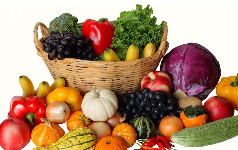 fruits et légumes pour la prostatite
